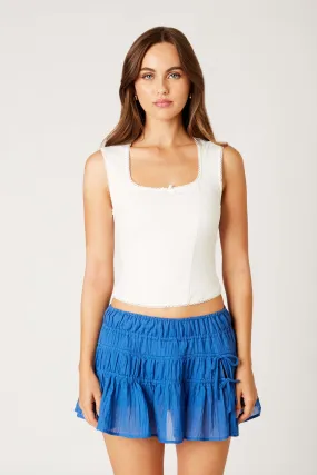 Forever Embrace Mini Skirt Blue