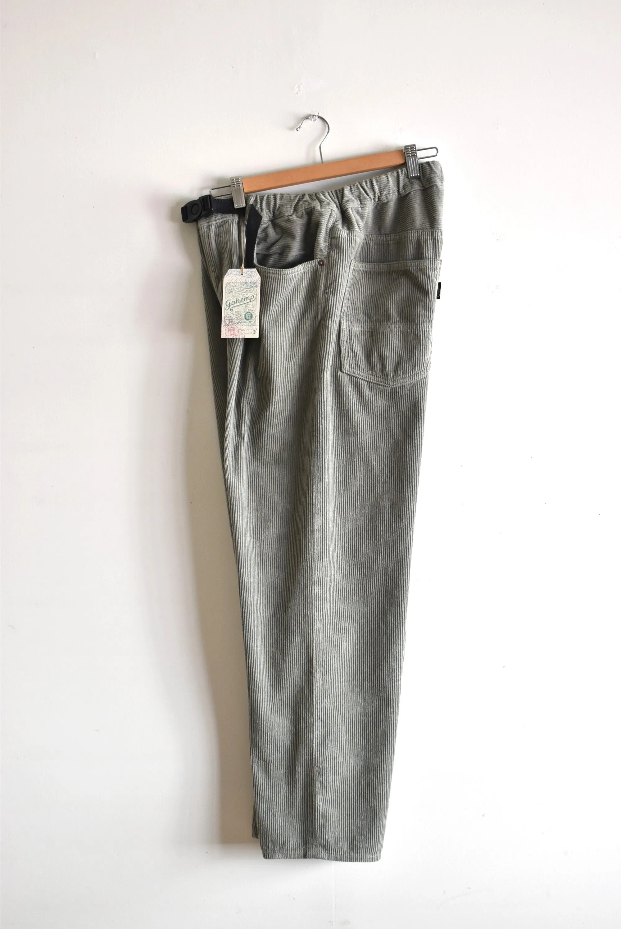 「GOHEMP」easy 5pk pants corduroy -lt.olive-