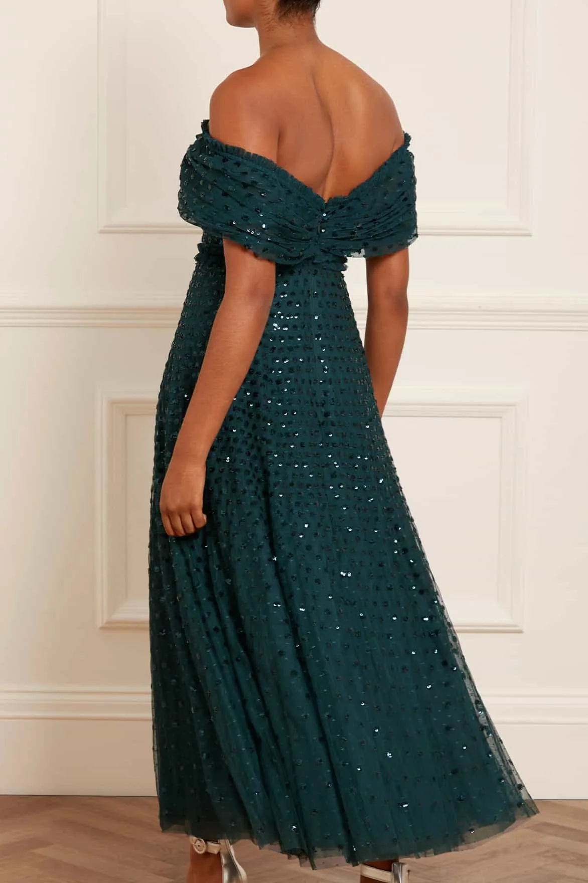 Grace Off-Shoulder Ankle Gown