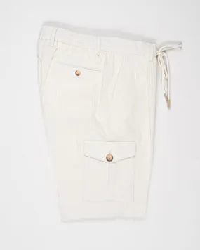 Gran Sasso Corduroy Cargo Pants / Off White