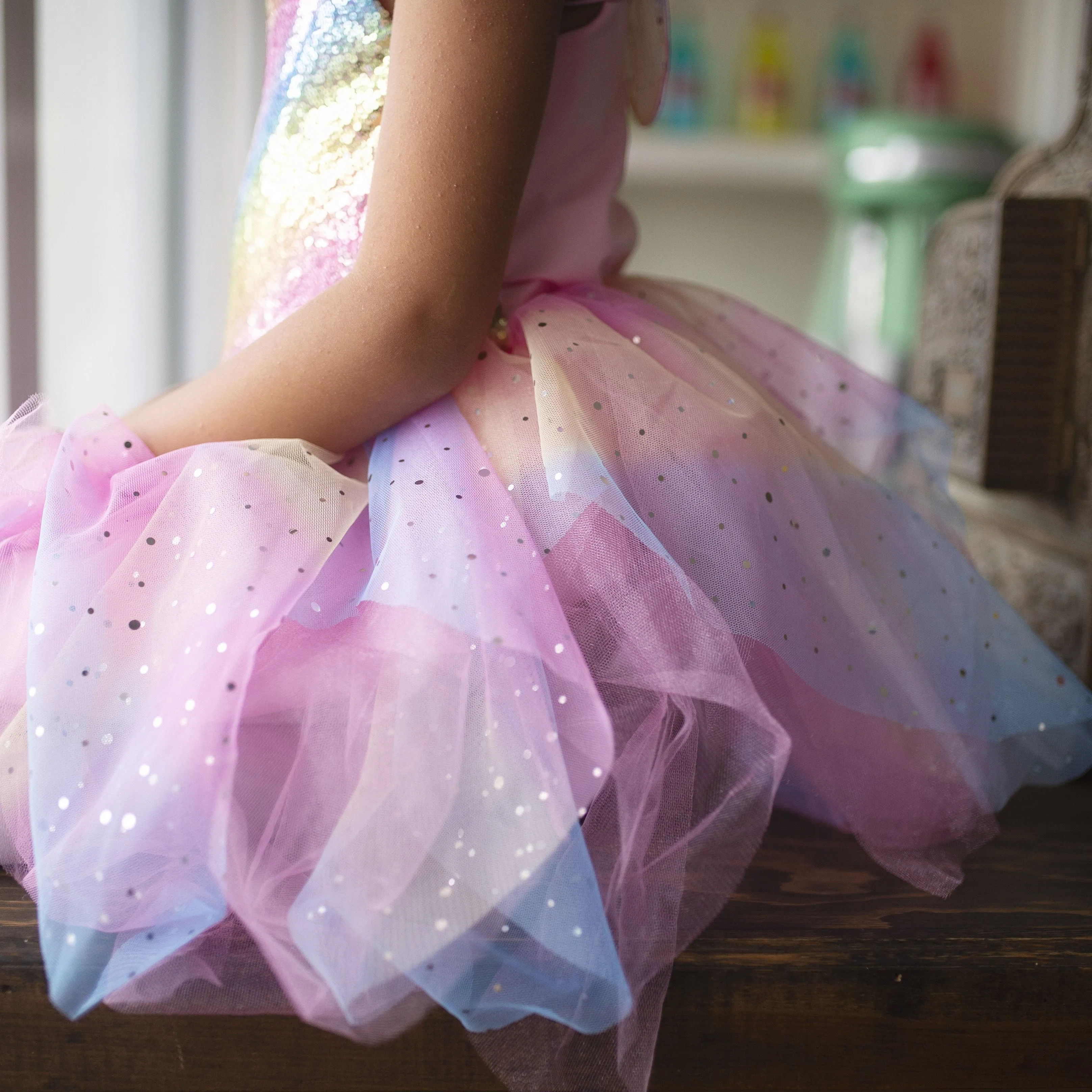 Great Pretenders Rainbow Dress with Fairy Wings