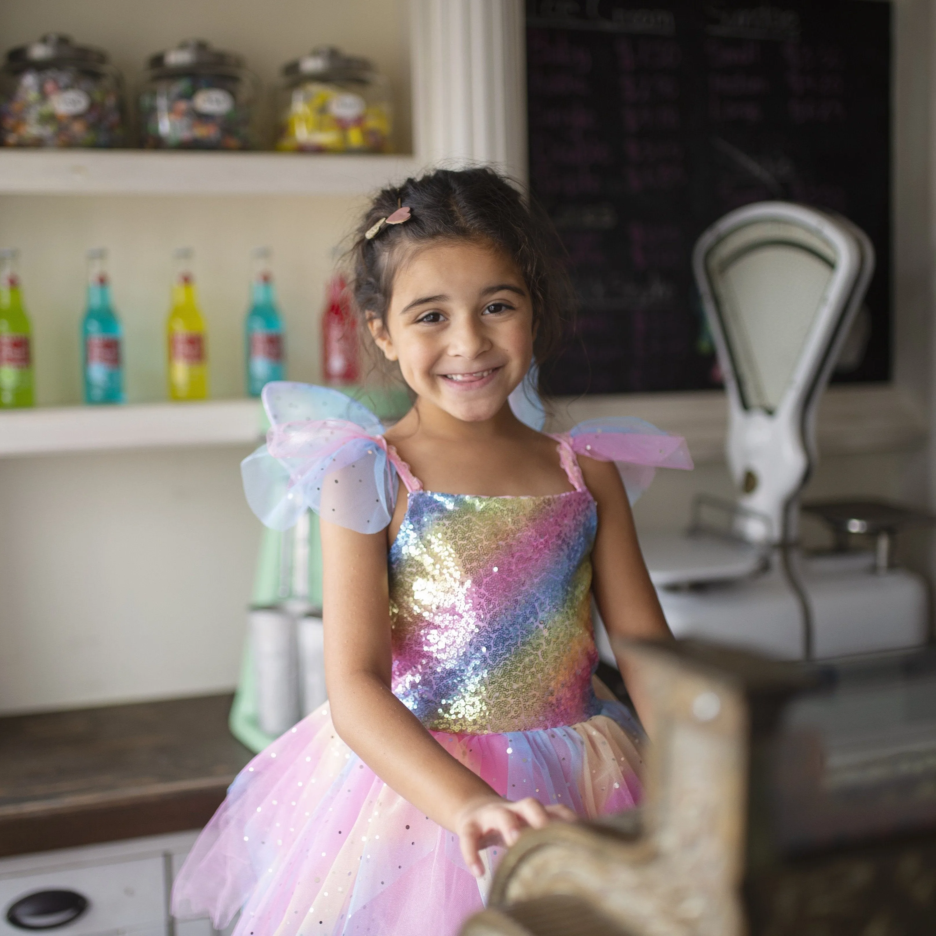 Great Pretenders Rainbow Dress with Fairy Wings