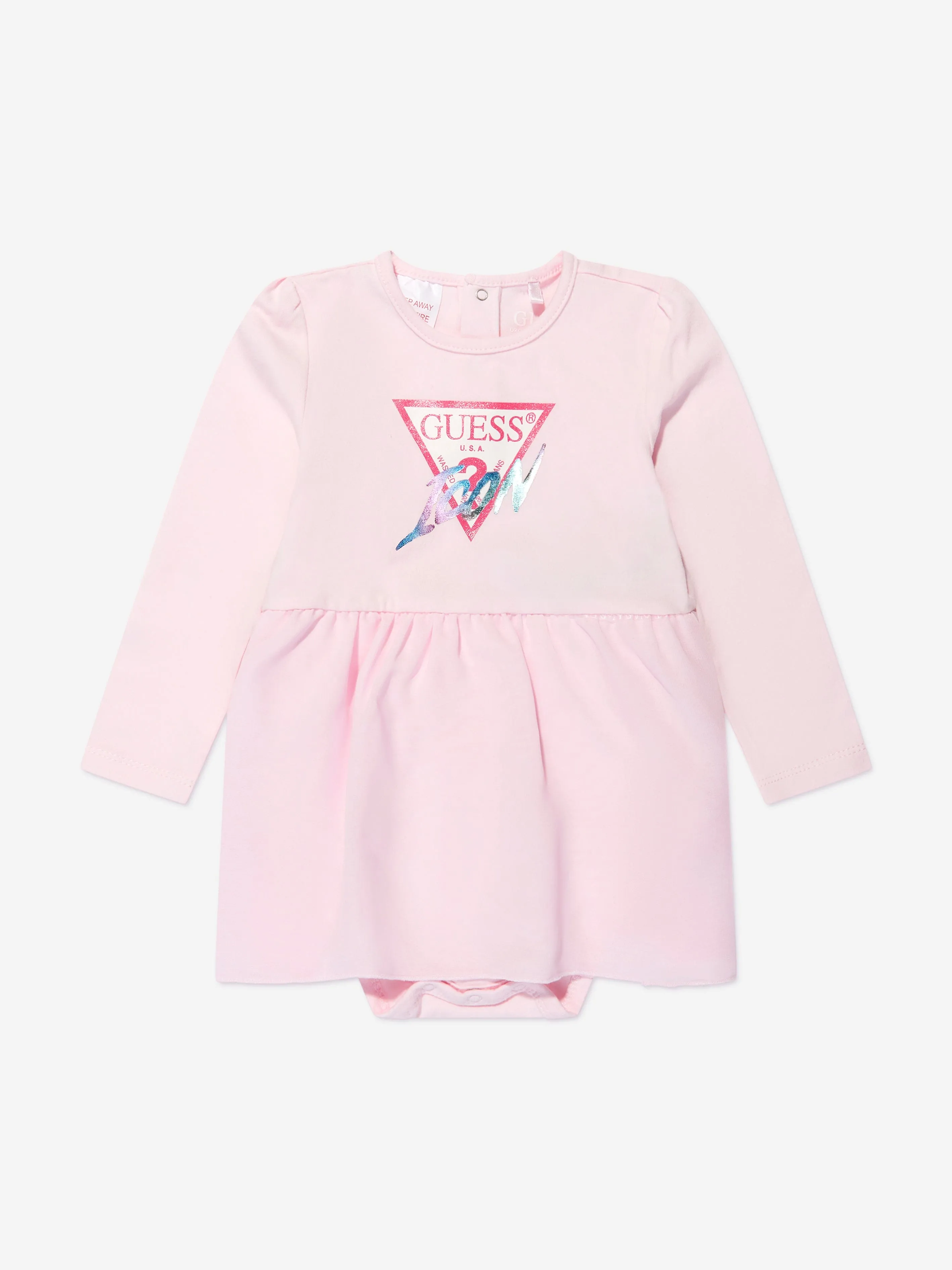 Guess Baby Girls Bodysuit Dress in Pink