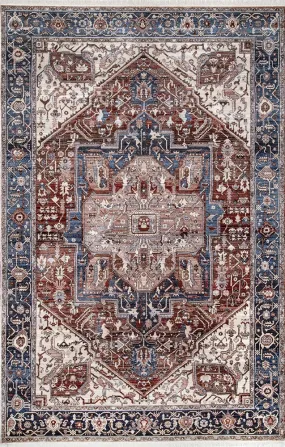 Hazelnut Vintage look Heriz Rug