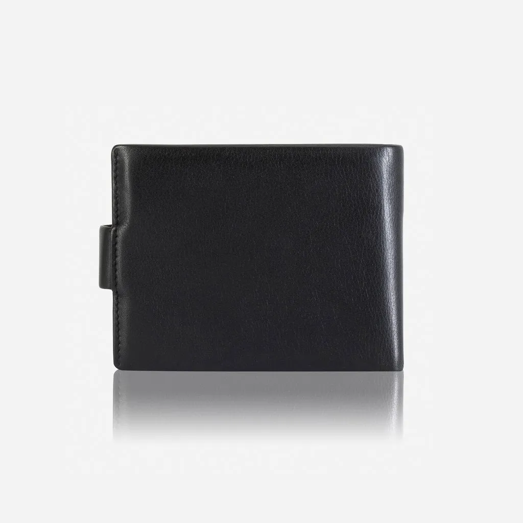 Jekyll & Hide Monaco Billfold Wallet With Coin And ID Window, Black