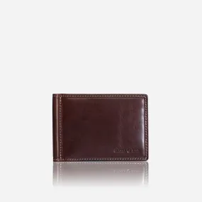 Jekyll & Hide Oxford Leather Money Clip Wallet, Coffee