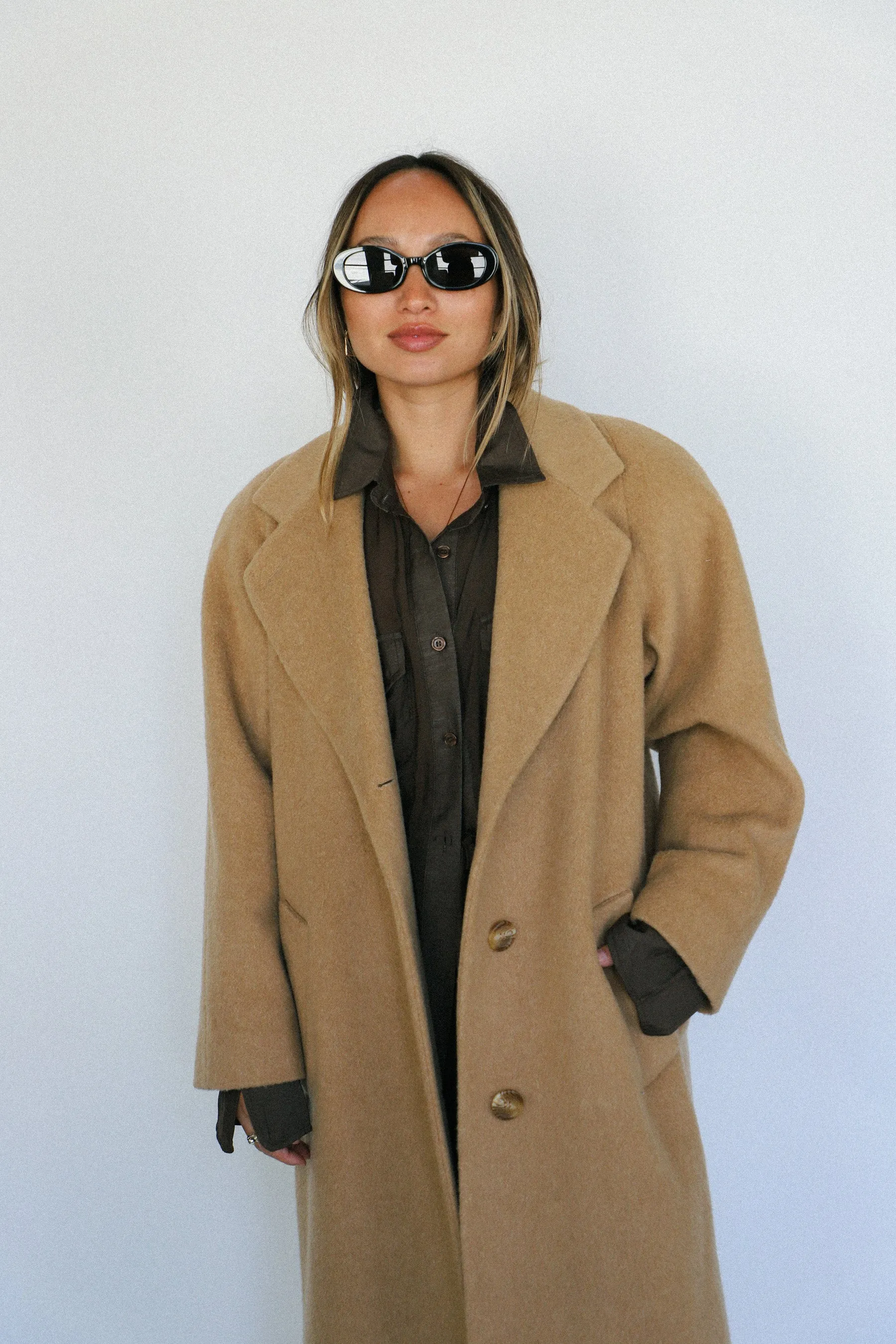 JNY Camel Wool Coat