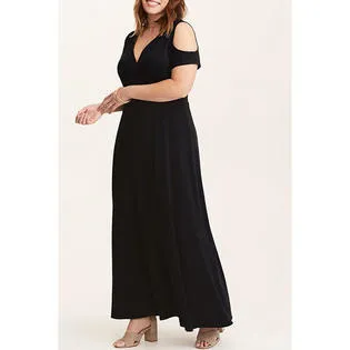 Ketty More Women Cut Off Shoulder Long Maxy Party Dress-KMWDC856