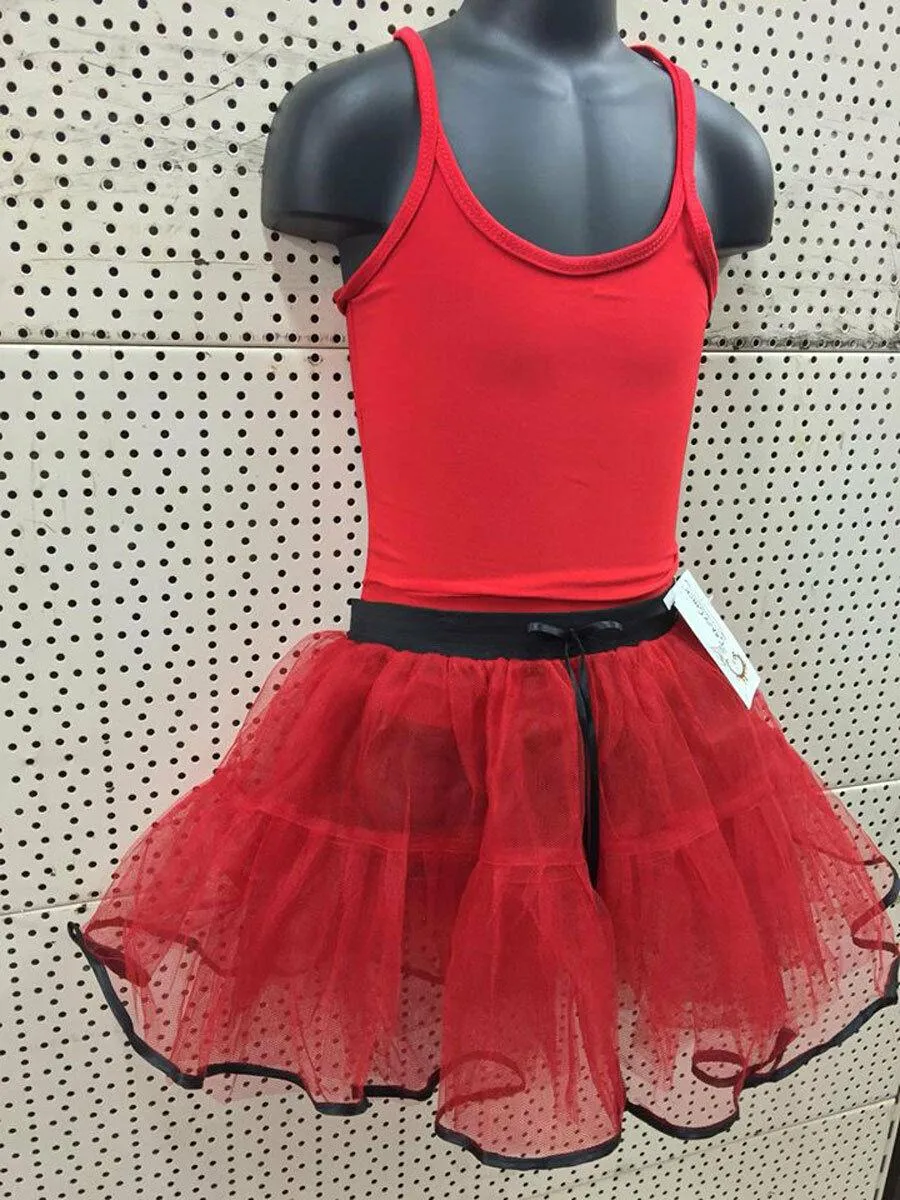 Ladies Denace Menace Tutu Skirt Vest Scarf Devil Skirt Set Red Black Hen Night