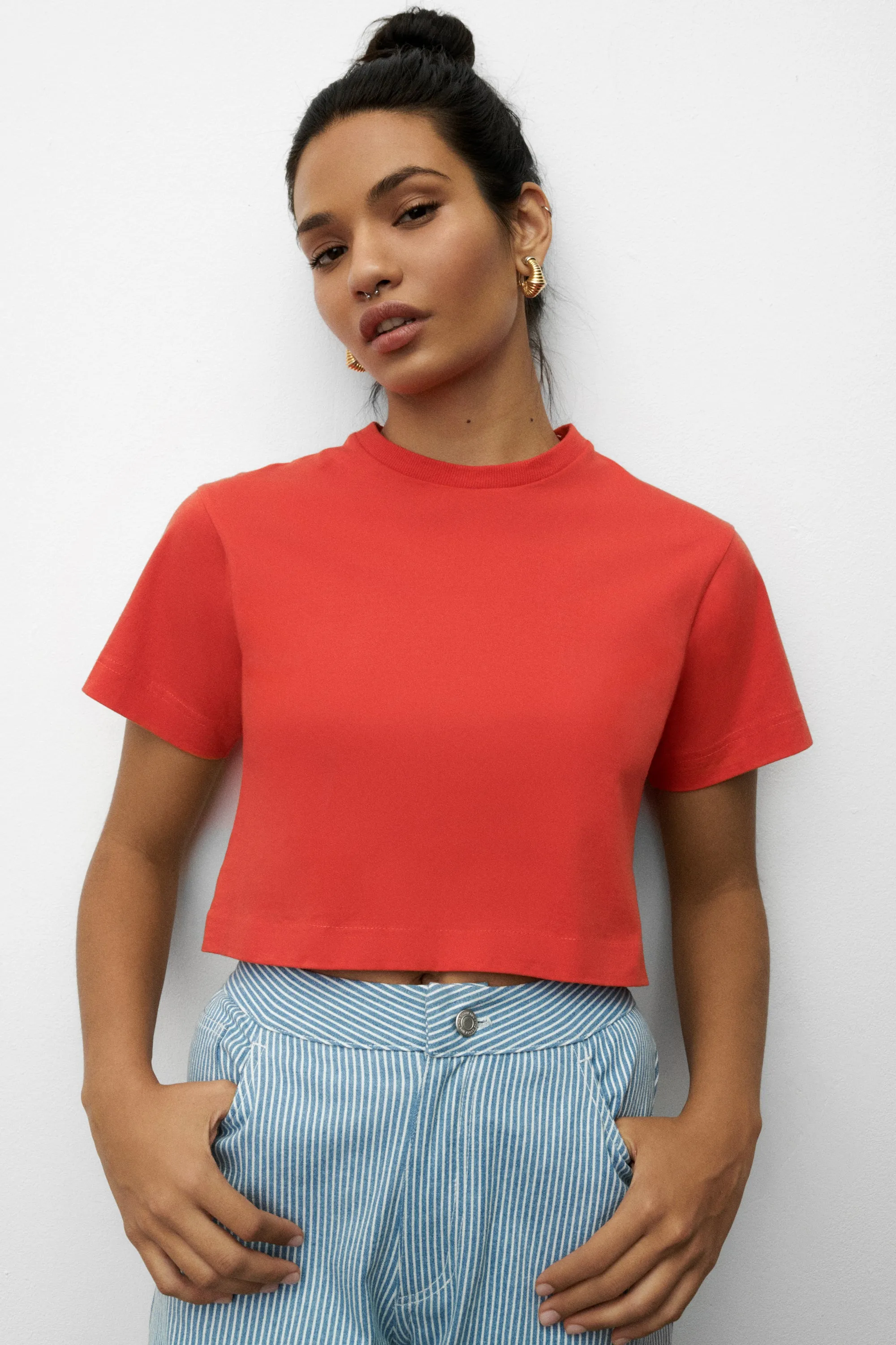 LAY ORGANIC T-SHIRT RED