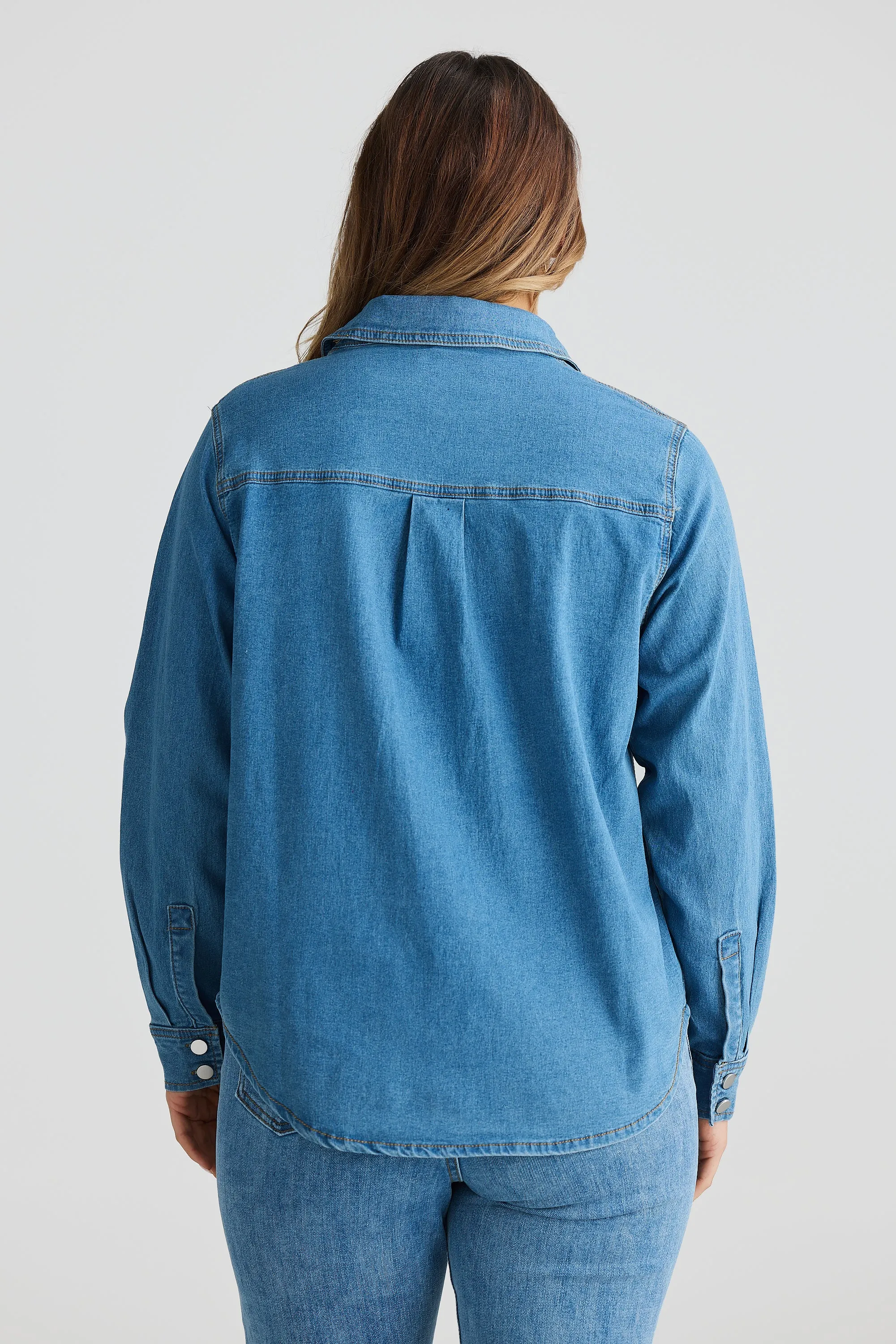 Lightweight Denim Shirt - Blue Denim