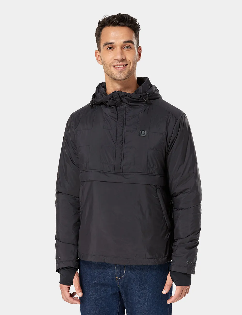 Lightweight Heated Windbreaker Pullover Hoodie- Unisex