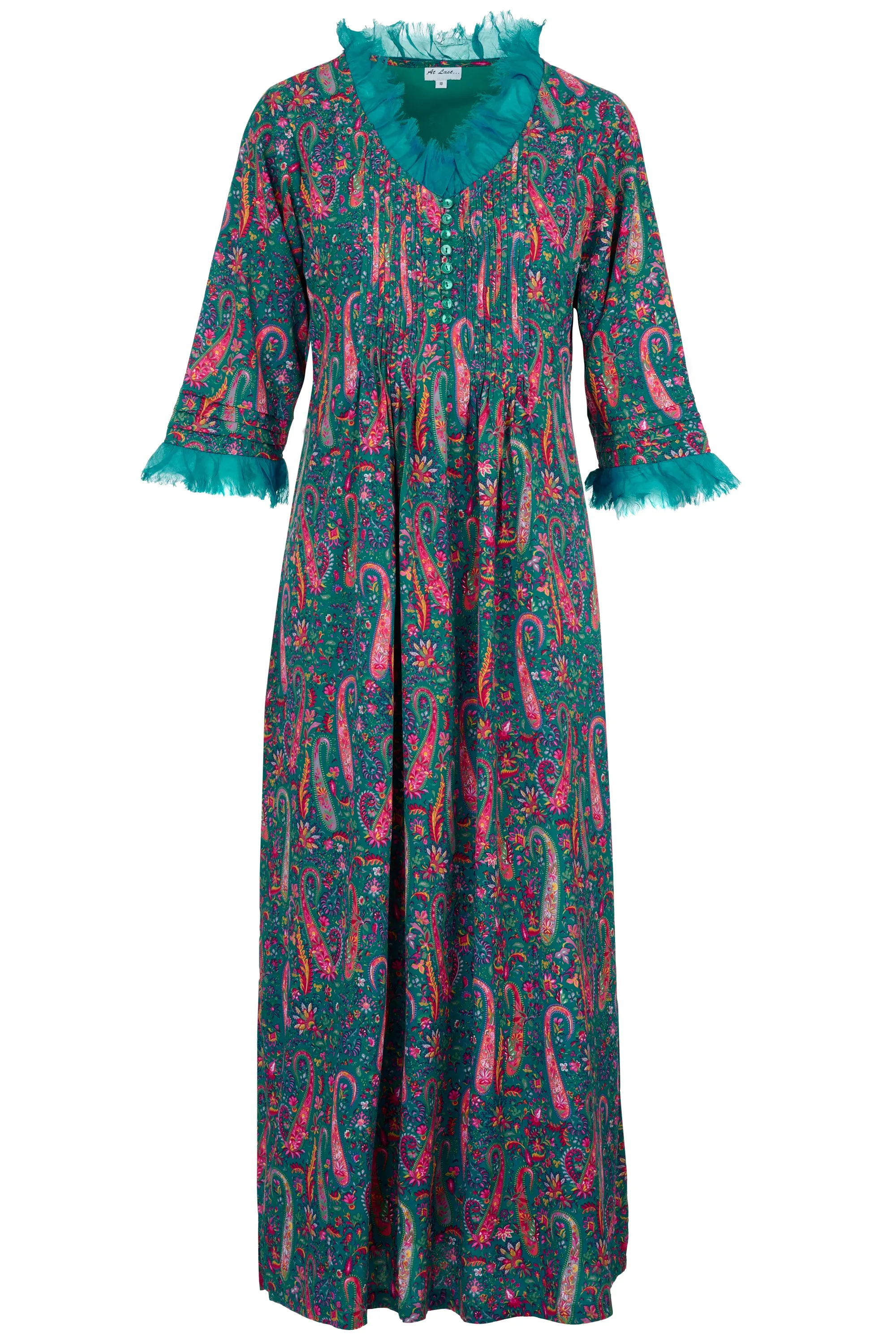 Lola Dress In Peacock Paisley