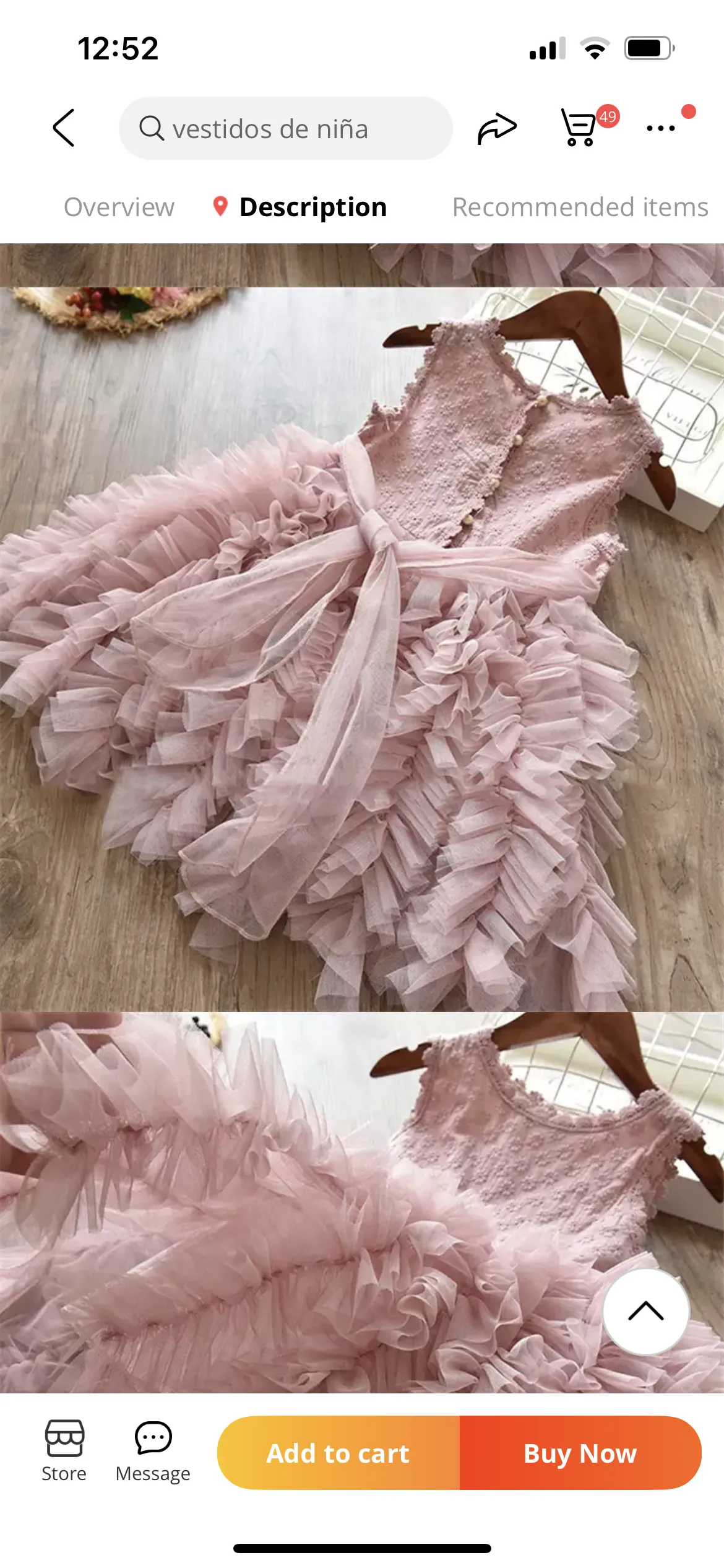 Lulubelle  Layered Tulle Party Dress - Dusty Pink