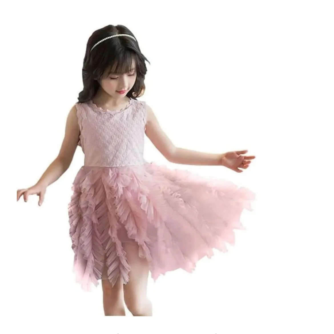 Lulubelle  Layered Tulle Party Dress - Dusty Pink