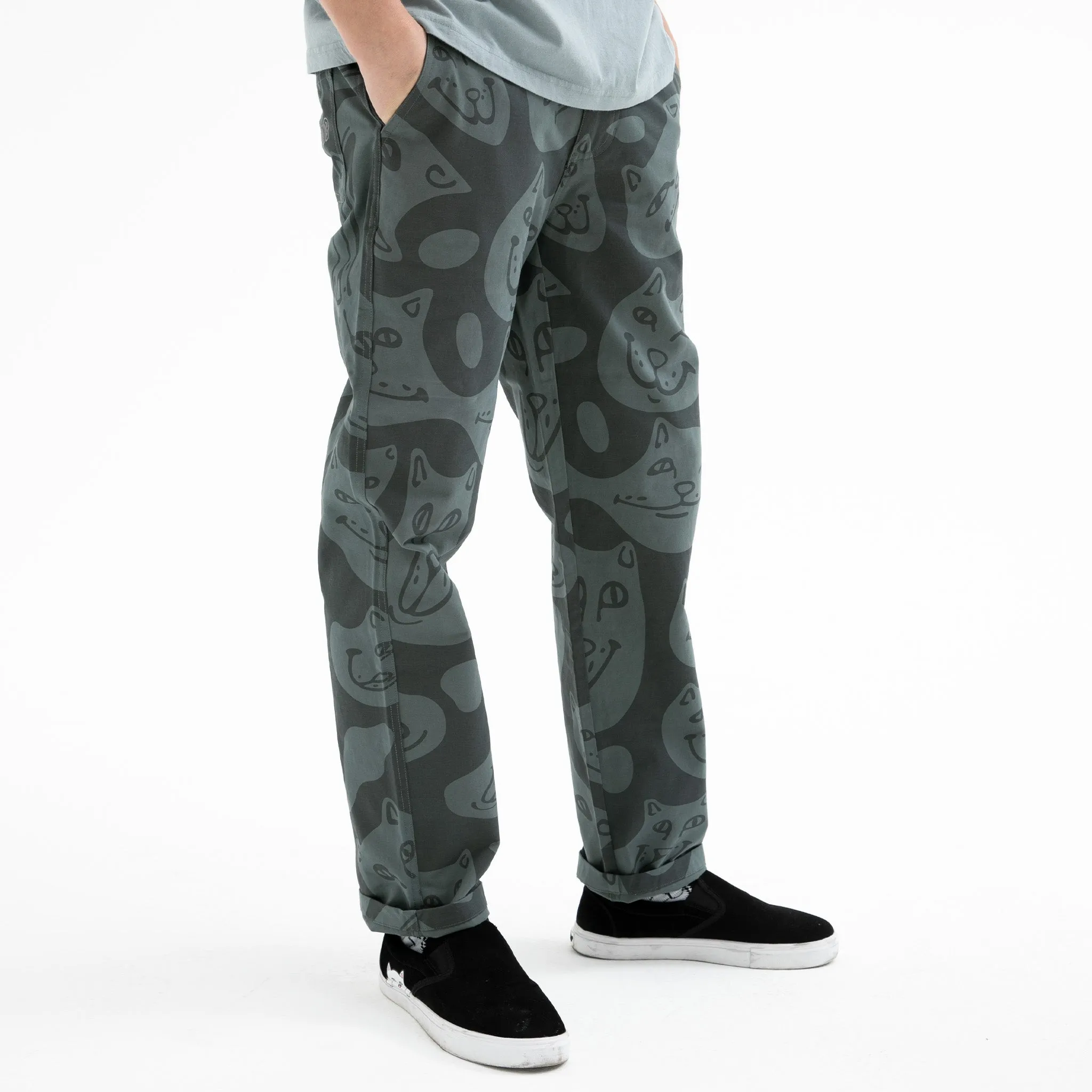 Many Faces Twill Pants (Charcoal)