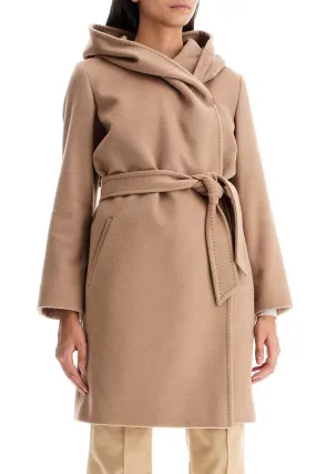 Max Mara Studio Wool Coat With Hooded C