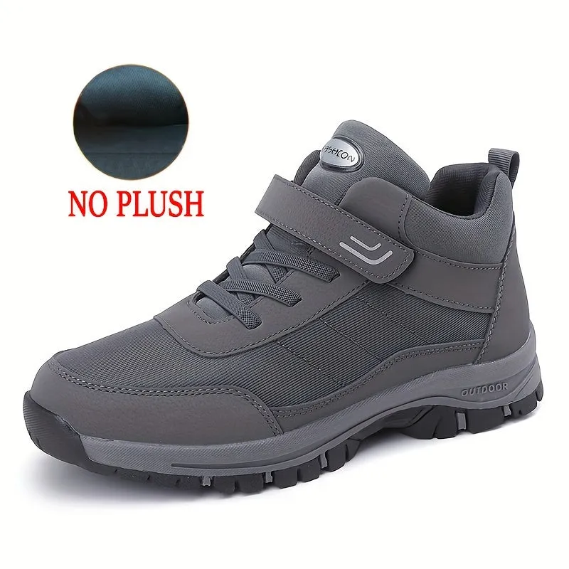 Men's Thermal Hiking Snow Boots: Windproof, TPR Traction, Comfortable Cotton Lining, Ankle Boot for All Weather Conditions