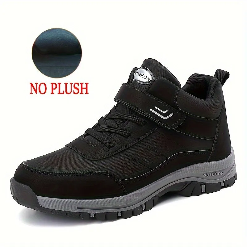 Men's Thermal Hiking Snow Boots: Windproof, TPR Traction, Comfortable Cotton Lining, Ankle Boot for All Weather Conditions