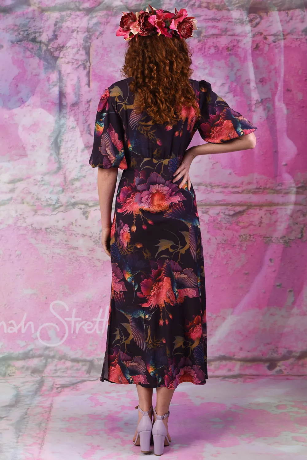 Muriel Rose Dress - Fantasy Birds