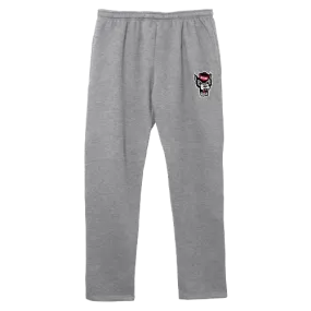 NC State Wolfpack Heather Grey Wolfhead Benchmark Sweatpants