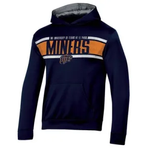 New - NCAA UTEP Miners Boys' Poly Hooded Sweatshirt Lightweight Team Graphic, S