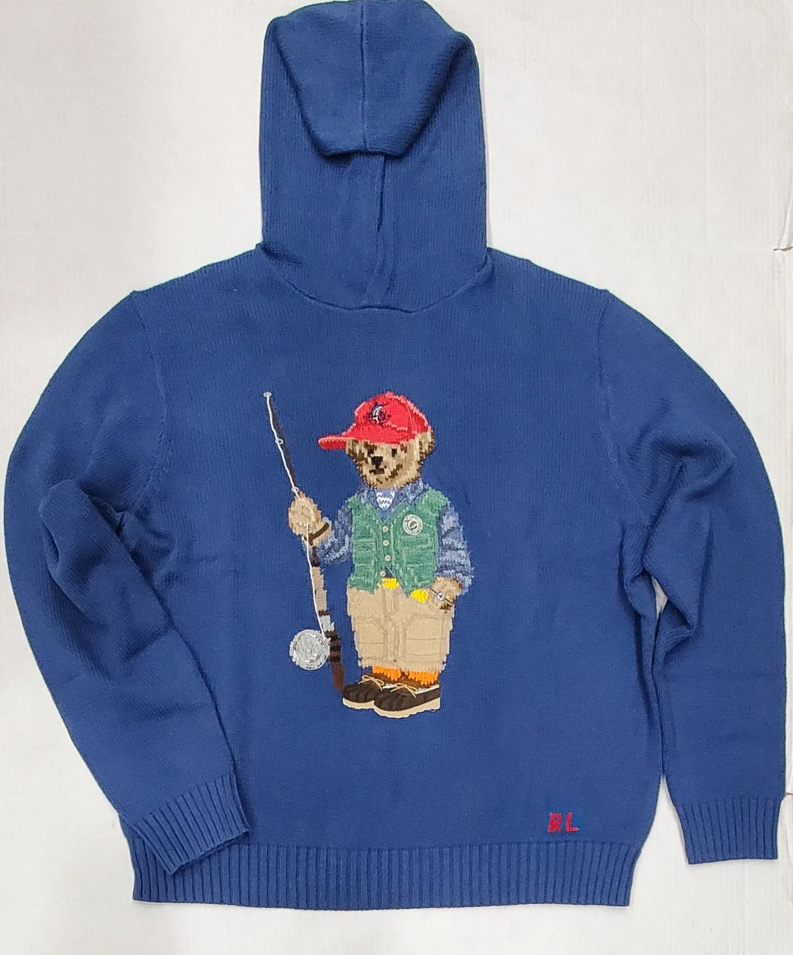 Nwt Polo Ralph Lauren Fishing Bear Teddy Bear Sweater