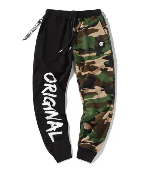 Original Half Black Half Camo Hype Joggers