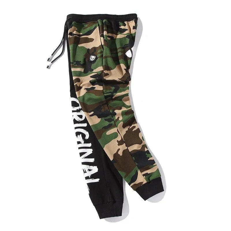 Original Half Black Half Camo Hype Joggers