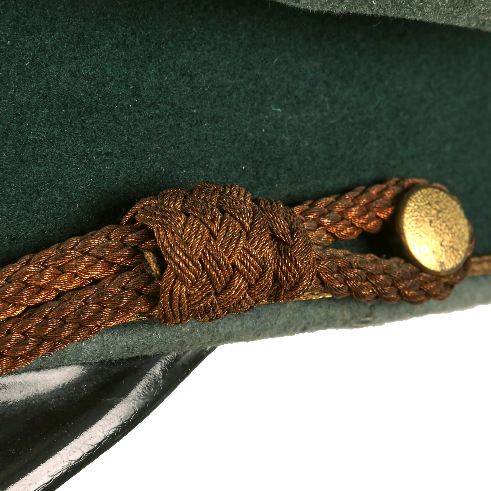 Original Magnificent Rare German WWII General Officer's Schirmmütze Visor Cap by EREL in size 58cm - Double Marked - Formerly Part of the A.A.F. Tank Museum