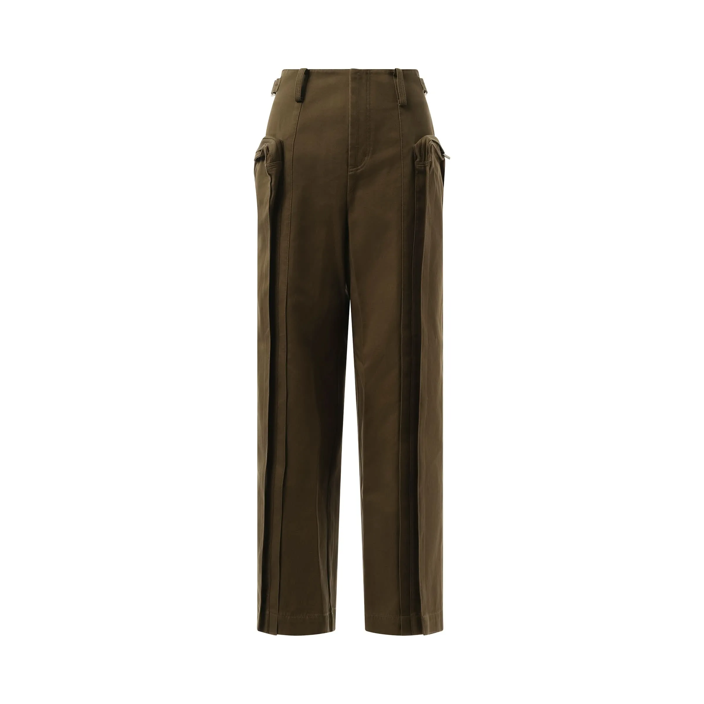 Oversized Cargo Pants in Olive