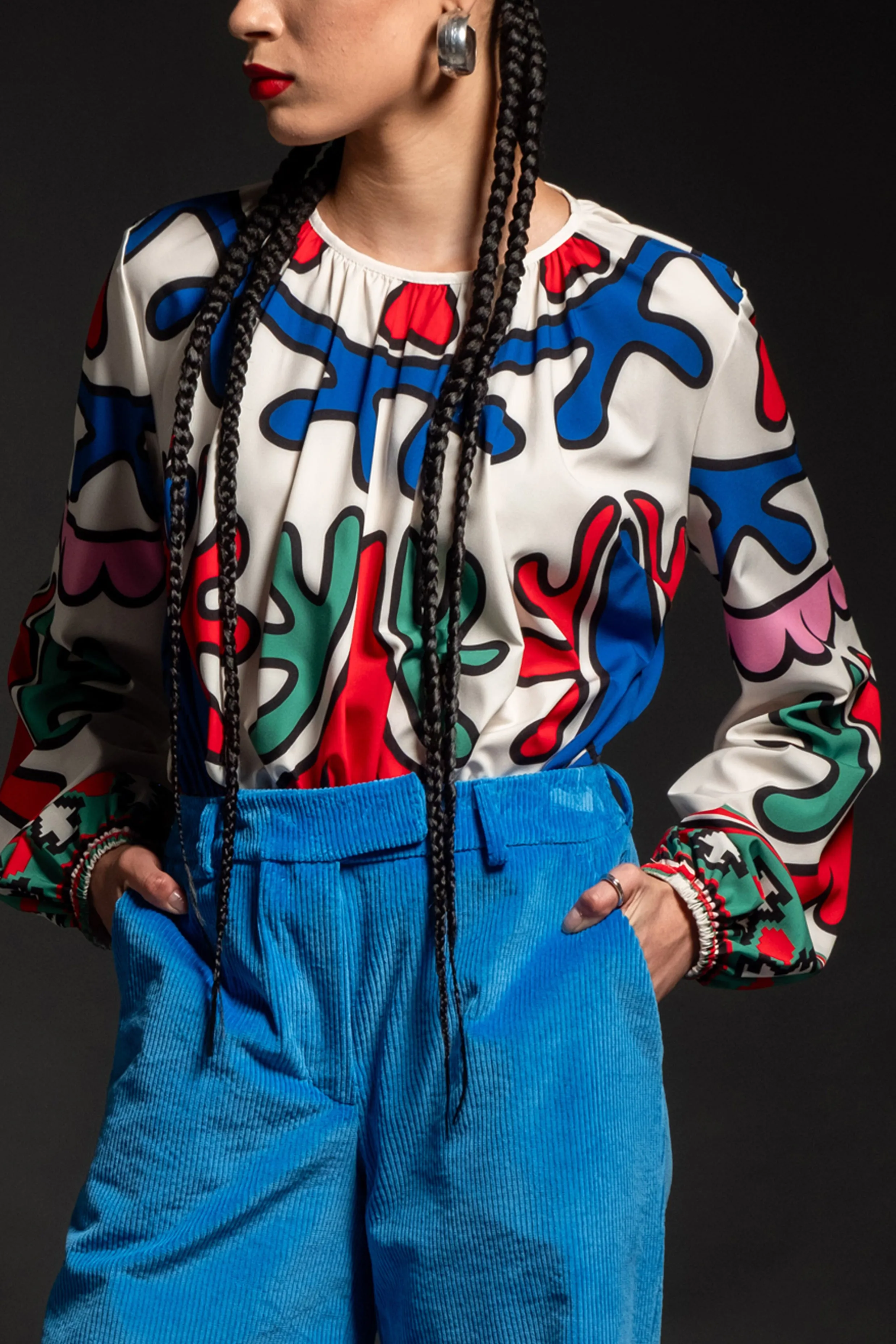 OVERSIZED TOP "UNITY" MULTICOLOR