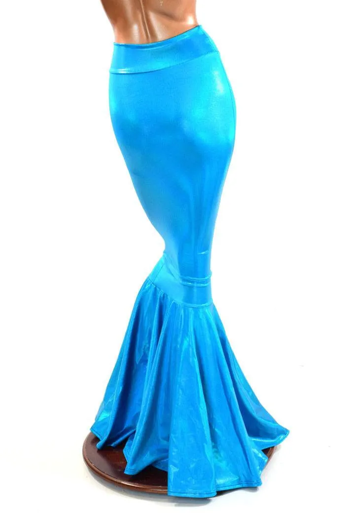 Peacock High Waist Mermaid Skirt