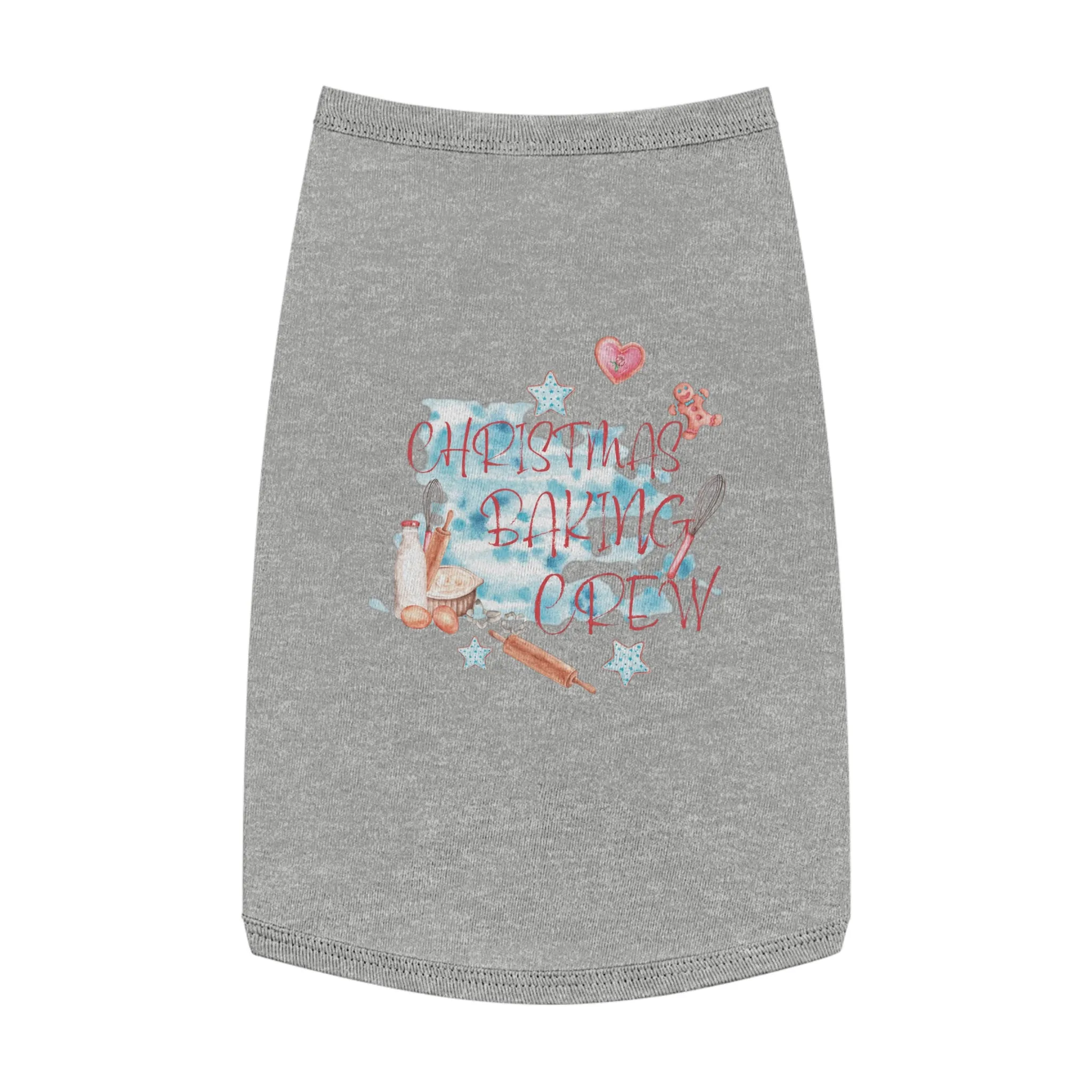 Pet Tank Top, Christmas Baking Crew, Christmas Pet Tank Top