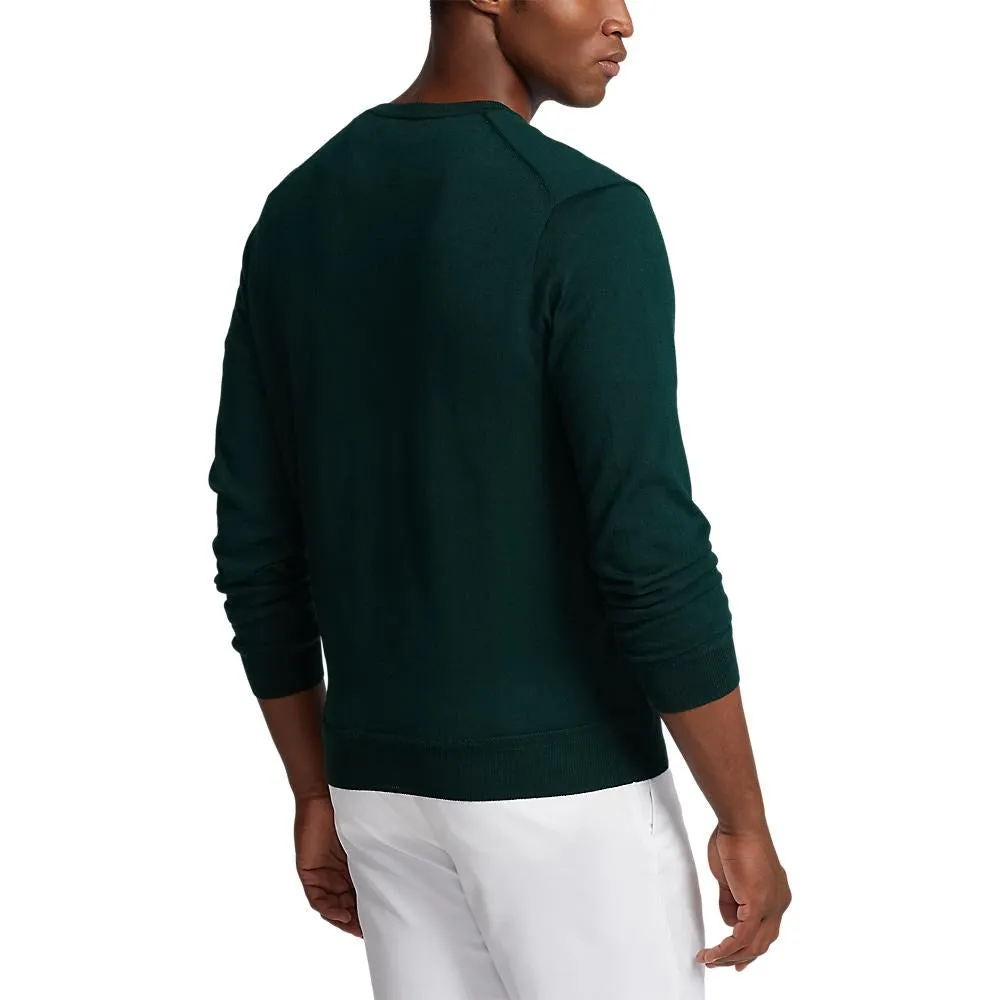 Polo Performance Ralph Lauren V Neck Knit - Hunt Club Green