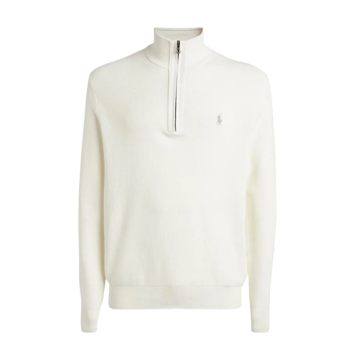 Polo Ralph Lauren White Half Zip Sweater