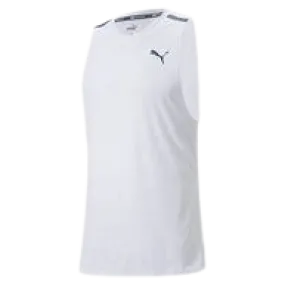 PUMA TRAIN JACQUARD TANK - MEN - WHITE