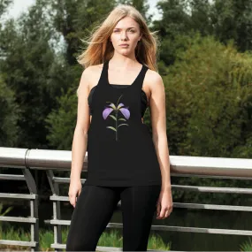 PurpleFlower2 Women's Loose Racerback Tank Top