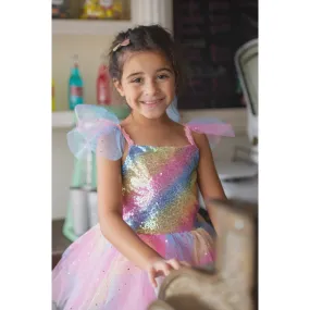 Rainbow Fairy Dress with Wings