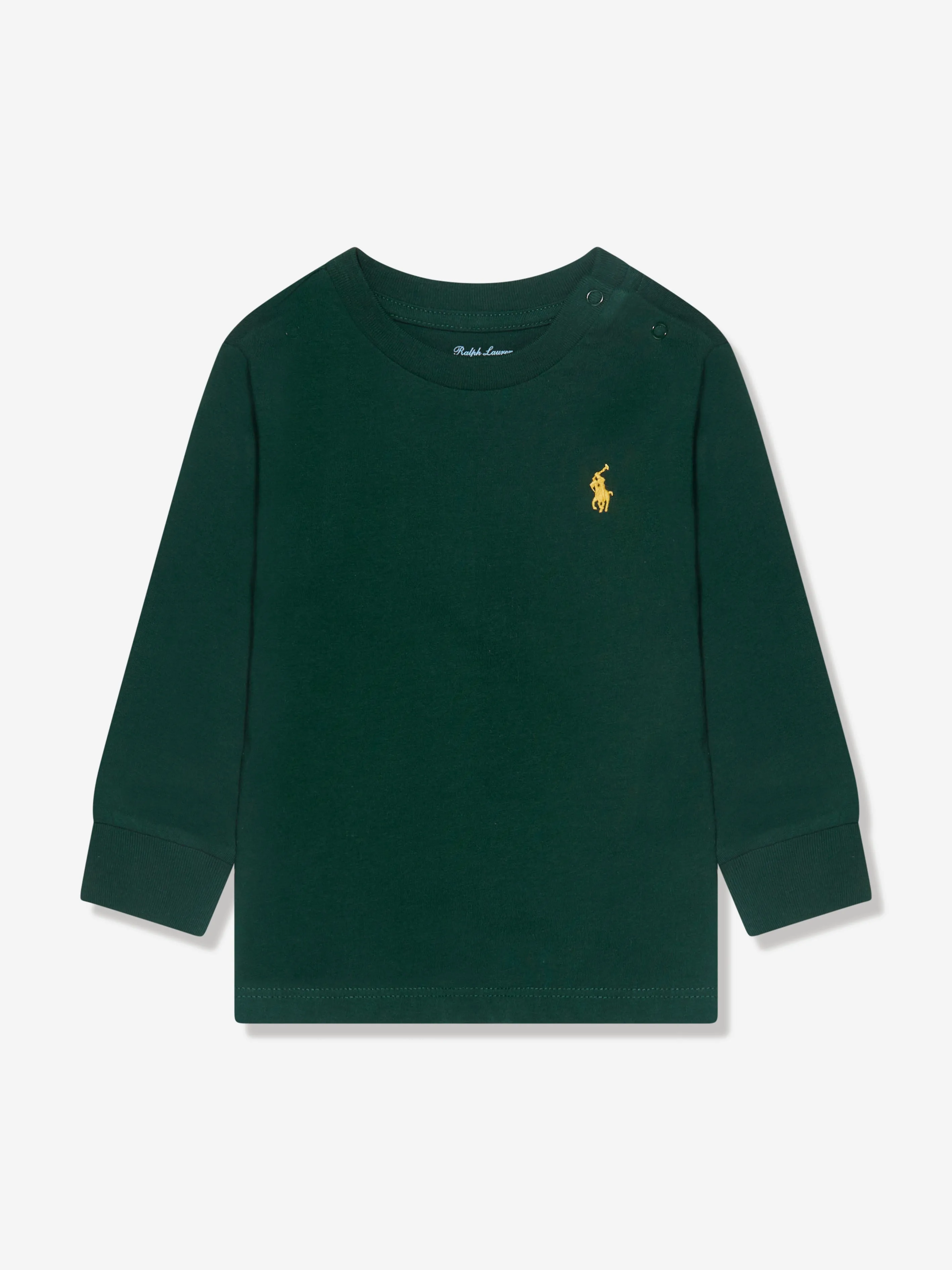 Ralph Lauren Baby Boys Long Sleeve T-Shirt in Green