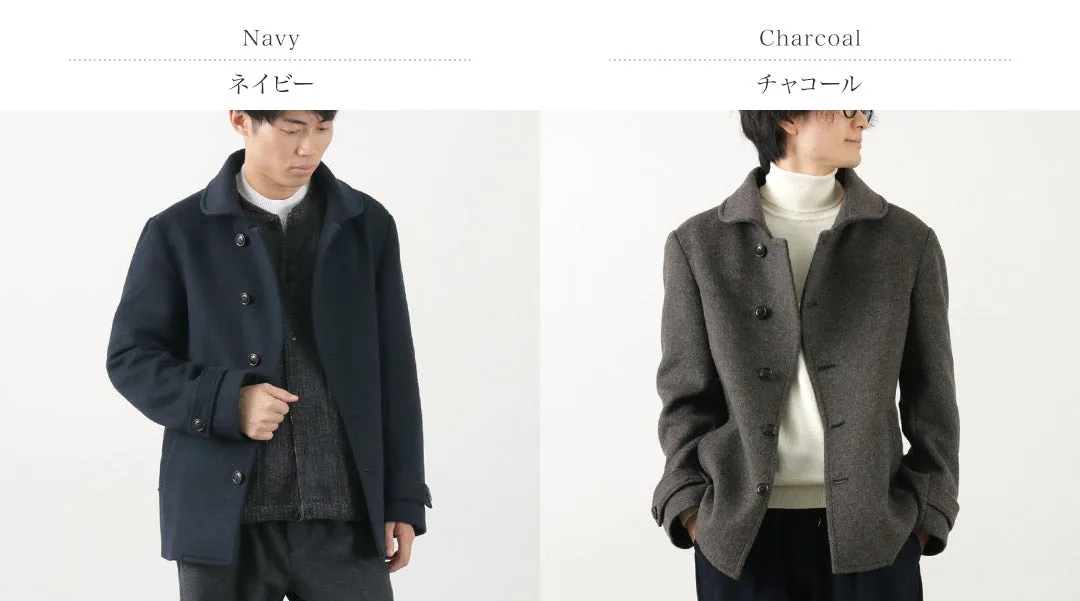 RE MADE IN TOKYO JAPAN / Wool Melton Stand Collar Pea Coat