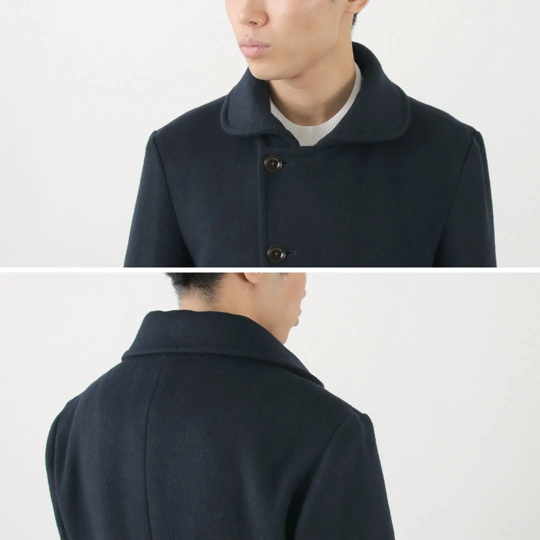 RE MADE IN TOKYO JAPAN / Wool Melton Stand Collar Pea Coat