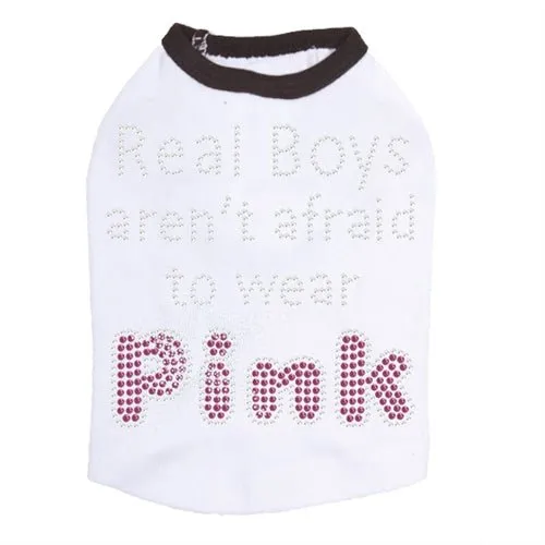 Real Boys Aren't Afraid to Wear Pink Rhinestone Tank - Many Colors