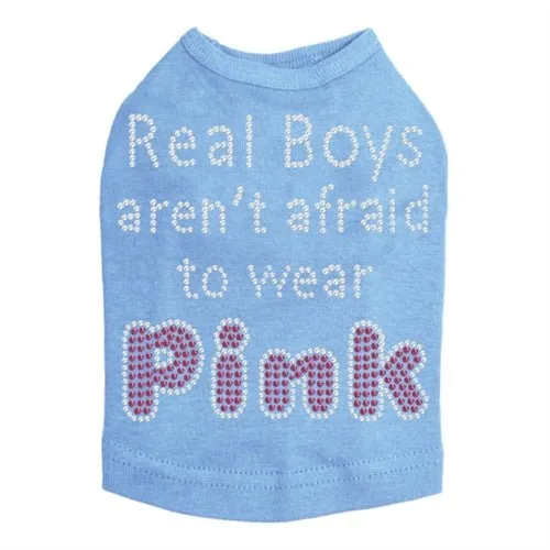 Real Boys Aren't Afraid to Wear Pink Rhinestone Tank - Many Colors