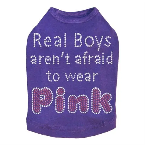 Real Boys Aren't Afraid to Wear Pink Rhinestone Tank - Many Colors