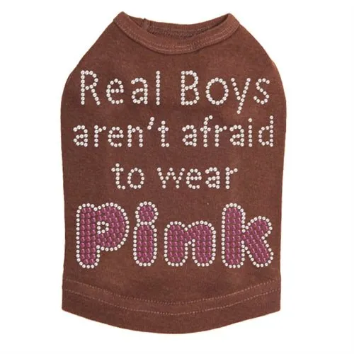 Real Boys Aren't Afraid to Wear Pink Rhinestone Tank - Many Colors