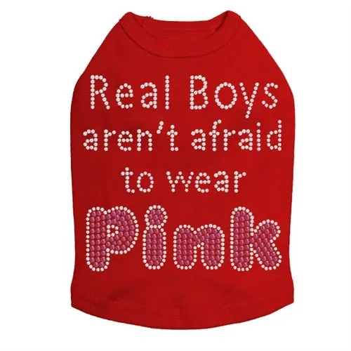 Real Boys Aren't Afraid to Wear Pink Rhinestone Tank - Many Colors