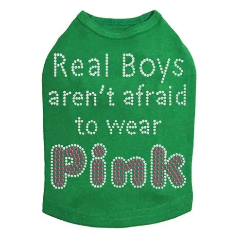 Real Boys Aren't Afraid to Wear Pink Rhinestone Tank - Many Colors