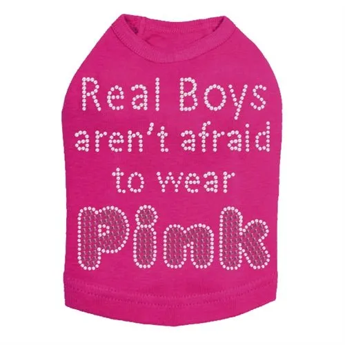 Real Boys Aren't Afraid to Wear Pink Rhinestone Tank - Many Colors