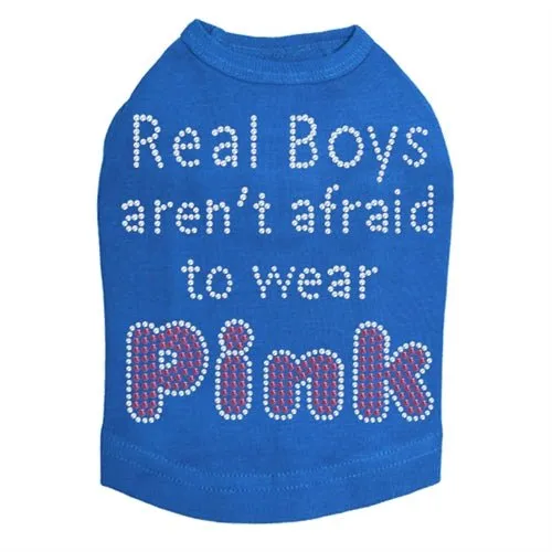 Real Boys Aren't Afraid to Wear Pink Rhinestone Tank - Many Colors